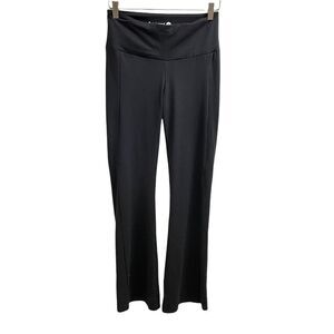 BETABRAND BLACK PONTE FLARE‎ STRETCHY COMFY PANTS WORKWEAR/ YOGA SZ Small Petite